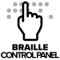 Braille control panel