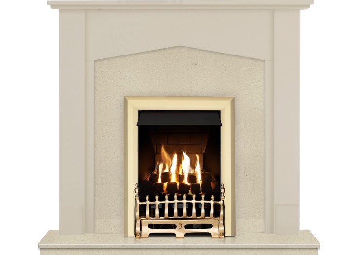Adam Tudor Fireplace In Stone Effect Botticino With Adam