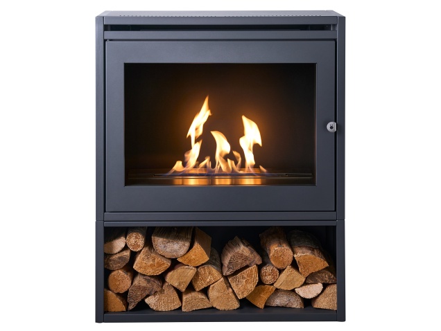 oko-s6-bio-ethanol-stove-with-log-storage-in-charcoal-grey