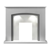 calella-white-marble-fireplace-with-downlights-54-inch