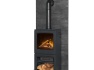 acantha-tile-hearth-set-in-slate-venetian-plaster-effect-with-lunar-xl-stove-tall-angled-pipe