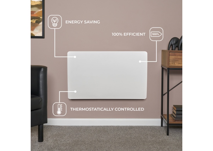 Electric Radiators Heater Panel Wall Mounted Icon WiFi Vertical