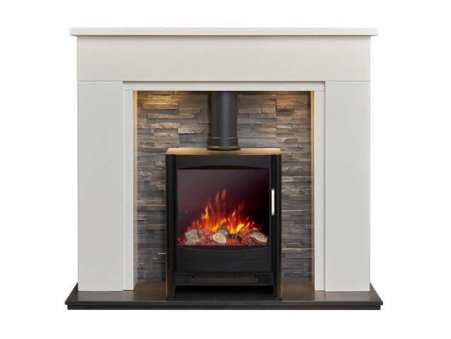 acantha-rimini-white-marble-fireplace-with-downlights-sureflame-keston-electric-stove-in-black-48-inch
