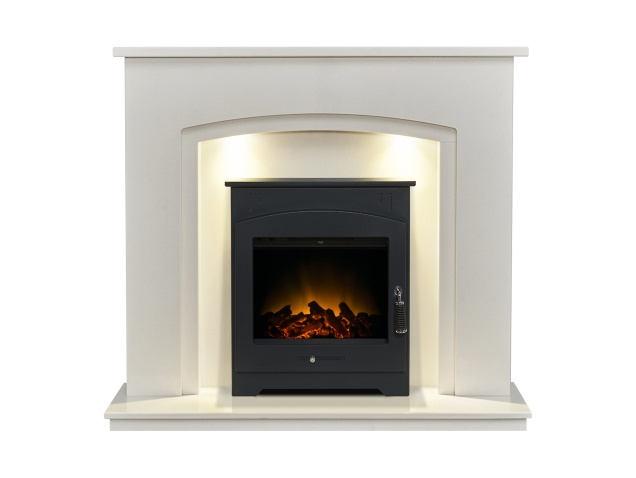 acantha-granada-white-marble-fireplace-with-downlights-holston-electric-fire-in-black-48-inch