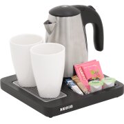 corby-aintree-compact-welcome-tray-in-black-with-0.6l-kettle-in-brushed-steel-uk-plug