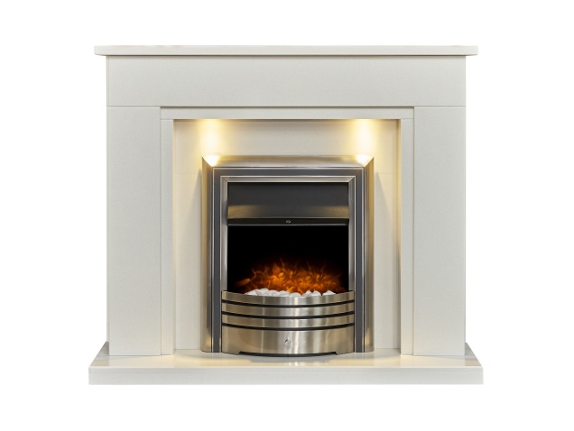 acantha-maine-white-marble-fireplace-with-downlights-astralis-electric-fire-in-chrome-48-inch