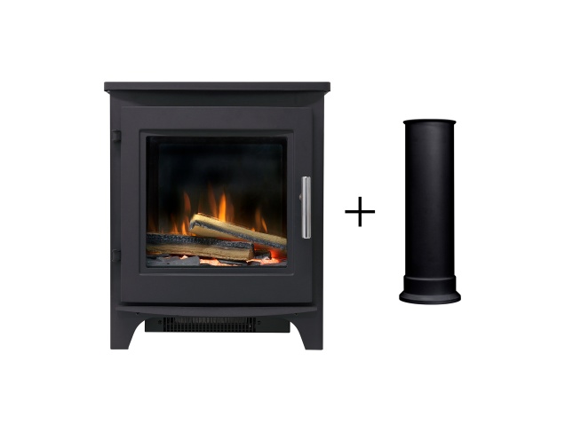 acantha-austin-electric-stove-in-black-with-straight-pipe-remote-control