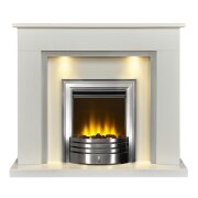 acantha-maine-white-grey-marble-fireplace-with-downlights-amara-electric-fire-in-brushed-steel-48-inch