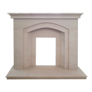 The Asquith Fireplace In Limestone 54 Inch Fireplace World