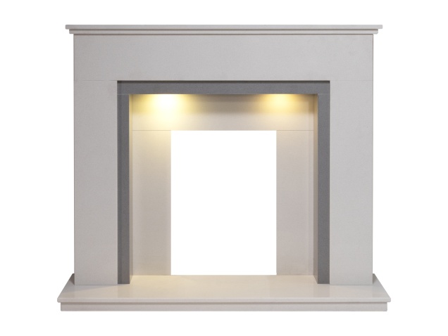 acantha-allnatt-white-sparkly-grey-marble-fireplace-with-downlights-48-inch