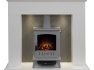 adam-corinth-stove-fireplace-in-white-grey-with-downlights-adam-aviemore-electric-stove-in-grey-enamel-48-inch