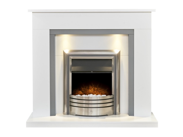 adam-genoa-fireplace-in-pure-white-grey-with-downlights-astralis-electric-fire-in-chrome-48-inch