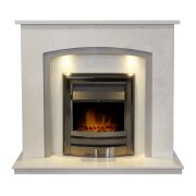 acantha-calella-ariston-white-marble-fireplace-with-downlights-vela-electric-fire-in-black-nickel-48-inch