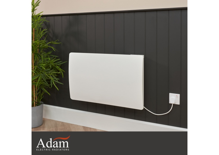 Adam Solis 2000W Ceramic Core Electric Radiator in White