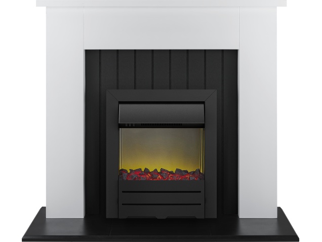 Adam Chessington Fireplace Suite In Pure White With Colorado