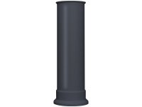 Adam Straight Decorative Stove Pipe in Charcoal Grey