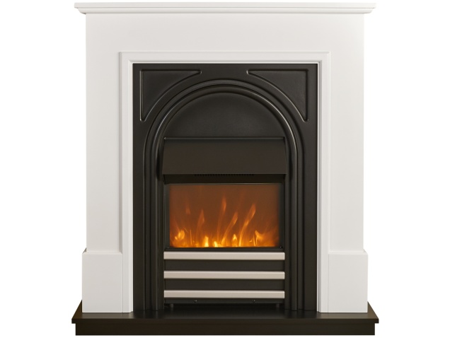 adam-warwick-fireplace-suite-in-pure-white-black-cast-effect-36-inch