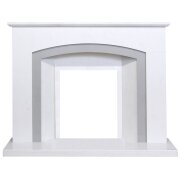 salerno-ariston-white-sparkly-grey-marble-fireplace-with-downlights-54-inch