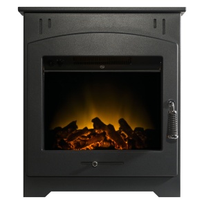 Valor Balmoral Ecolite Electric Fire in Black | Fireplace World