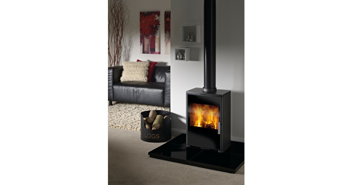 The Triton 450 Wood Burning Stove in Black | Fireplace World