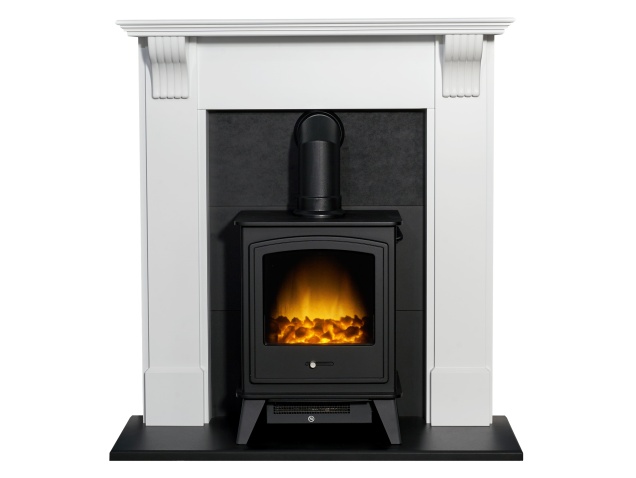 adam-harrogate-stove-fireplace-in-pure-white-black-with-dorset-electric-stove-in-black-39-inch
