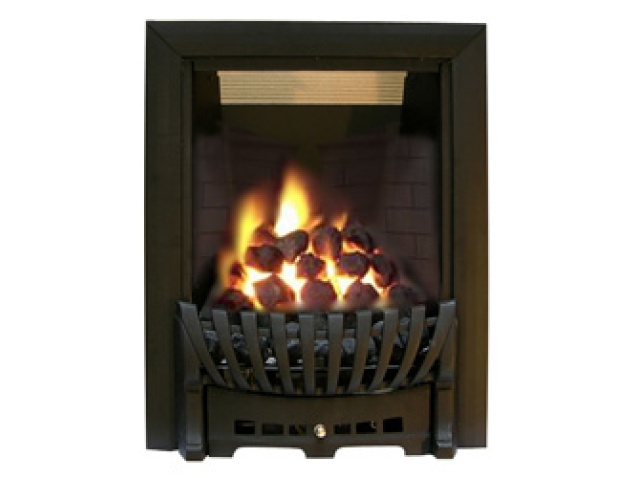 Ekofires Eko 3030 Coal Gas Fire Black Black Elegance Fireplace