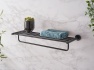 portaasciugamani-con-mensola-corby-harrogate-in-nero