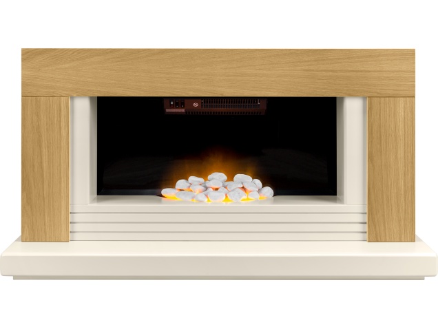 Adam Carrera Fireplace Suite In Oak 48 Inch Fireplace World