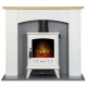 adam-huxley-in-pure-white-grey-with-aviemore-electric-stove-in-white-enamel-39-inch