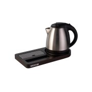 corby-buckingham-compact-welcome-tray-in-dark-wood-with-1l-kettle-in-polished-steel-uk-plug