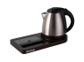 compact-welcome-tray-(buckingham-wt0005)-in-dark-wood-with-1l-kettle-(buckingham-ktl0003)-in-polished-steel-uk-plug