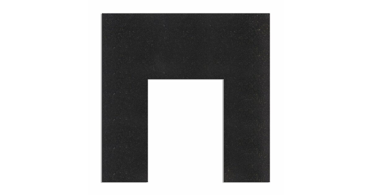 Adam Granite Stone Back Panel In Black Fireplace World