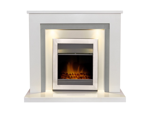 acantha-dallas-white-grey-marble-fireplace-with-downlights-vancouver-electric-fire-in-brushed-steel-42-inch