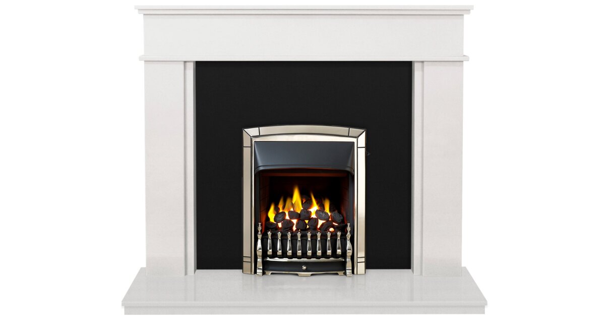 The Portland In White Stone Granite With Valor Dream Homeflame