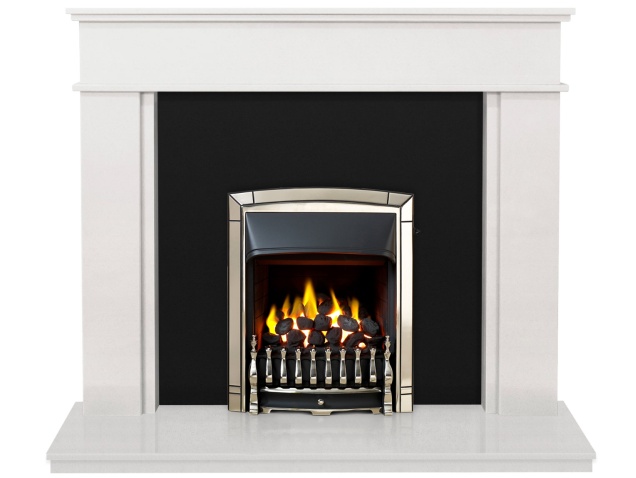 The Portland In White Stone Granite With Valor Dream Homeflame