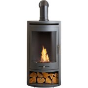 oko-s5-bio-ethanol-cylinder-stove-with-log-storage-in-charcoal-grey-angled-stove-pipe