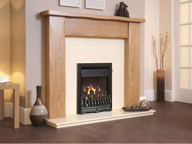 The Richmond Plus Remote Control Gas Fire In Black By Flavel