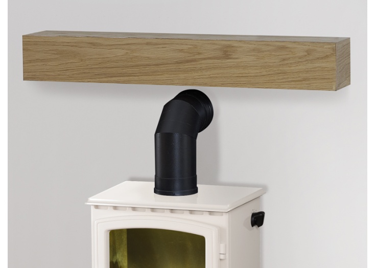Adam Floating Mantelpiece in Oak, 35 Inch | Fireplace World