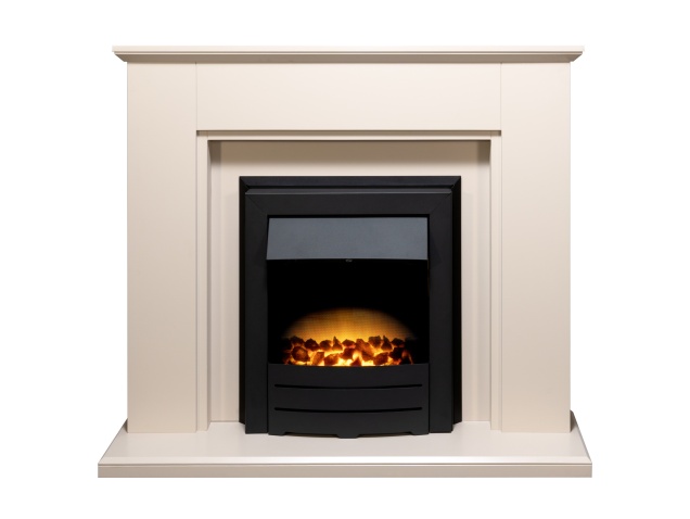 Adam Greenwich Fireplace Suite In Stone Effect With Colorado