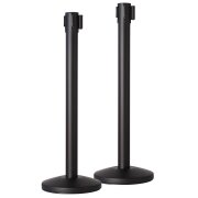corby-absperrpfosten-schwarz-schwarz-2er-set