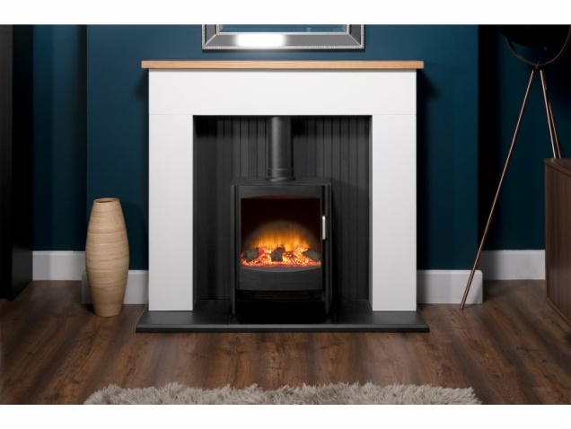 sureflame-keston-electric-stove-in-black-with-straight-stove-pipe