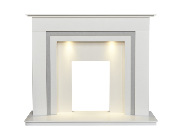 acantha-austin-white-sparkly-grey-marble-fireplace-with-downlights-54-inch
