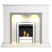 acantha-allnatt-white-grey-marble-fireplace-with-downlights-with-argo-bio-ethanol-fire-in-brushed-steel-54-inch