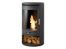 oko-s5-bio-ethanol-cylinder-stove-with-log-storage-in-charcoal-grey