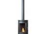 oko-s5-bio-ethanol-cylinder-stove-with-log-storage-in-charcoal-grey-tall-angled-metal-stove-pipe