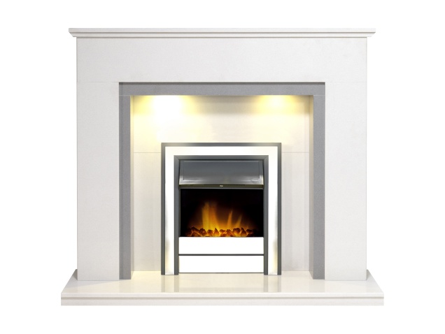 acantha-allnatt-white-grey-marble-fireplace-with-downlights-argo-electric-fire-in-brushed-steel-48-inch
