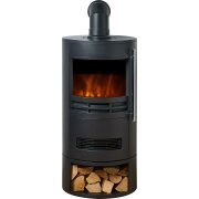 sureflame-dunston-round-electric-stove-with-log-storage-angled-stove-pipe-in-black