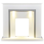 adam-genoa-fireplace-in-pure-white-and-grey-with-downlights-48-inch