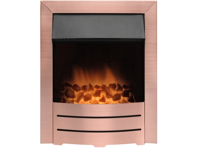 Adam Colorado Electric Fire In Rose Gold Fireplace World