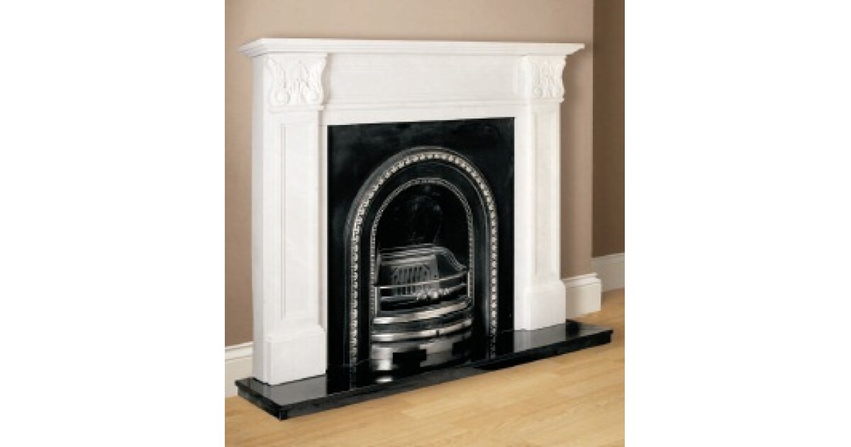 Aurora Acantha Natural White Fireplace Surround With Cast And